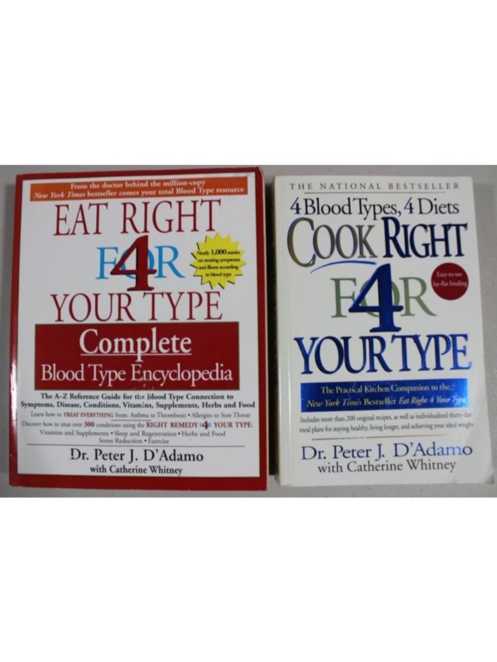 Dr. Peter D'Adamo Blood Type Diet Book Bundle (2 Books)